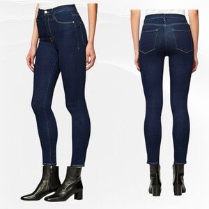 Frame Ali High Rise Cigarette Skinny Dark Rise Denim Jeans NWT Sz 26